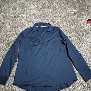 Lee Womens Riders Black Casual Button Down Shirt